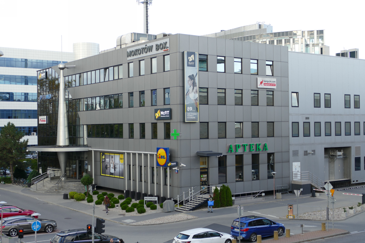 Zdjęcie architektury budynku 2000 Plaza (obecnie Mokotów Box)